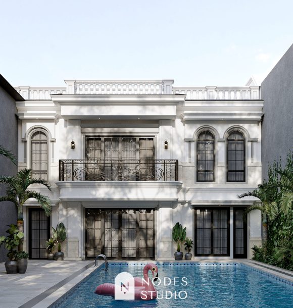 Rumah Mewah Dengan Kolam renang