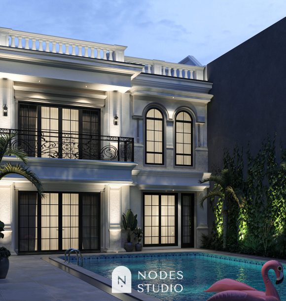 Rumah Mewah Dengan Kolam renang