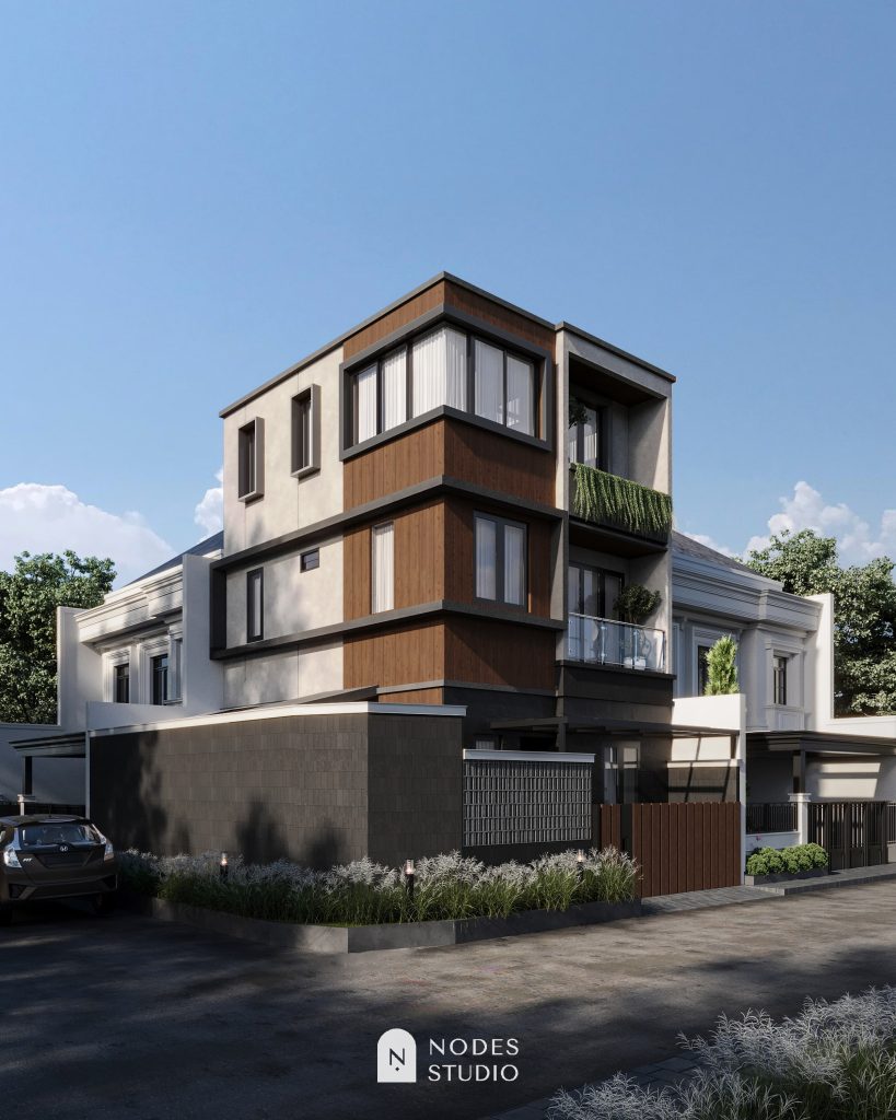 desain rumah 2 lantai minimalis modern elegan