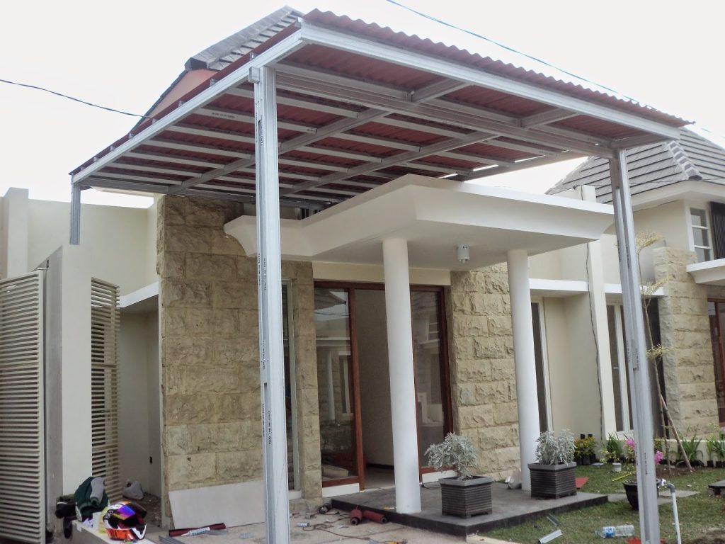 model dak teras rumah minimalis modern