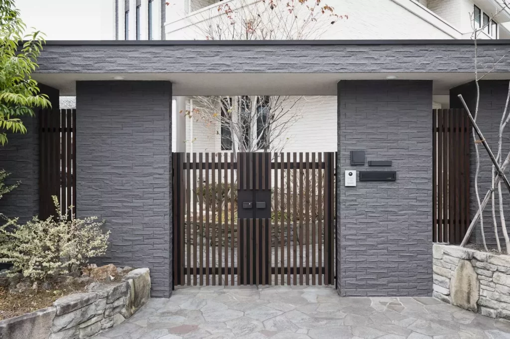 Pagar Rumah Modern Otomatis campuran batu alam