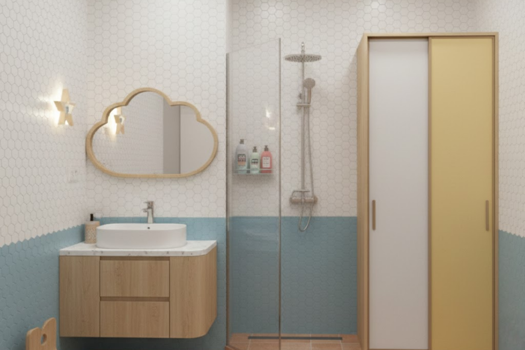 Ciri Utama Desain Kamar Mandi Anak yang Aman dan Nyaman