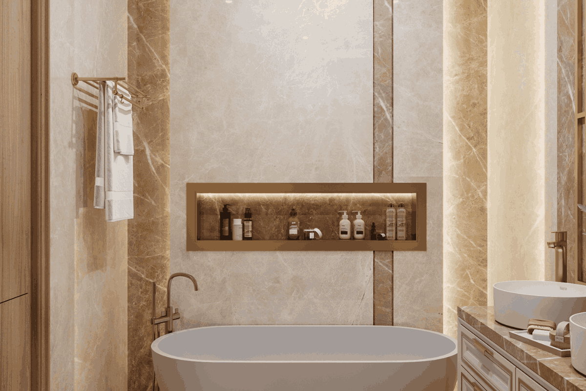 desain kamar mandi minimalis modern mewah