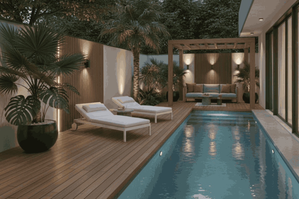 Modern Poolside Escape