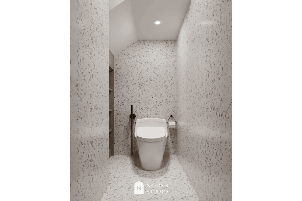 Monochromatic Terrazzo Minimalism