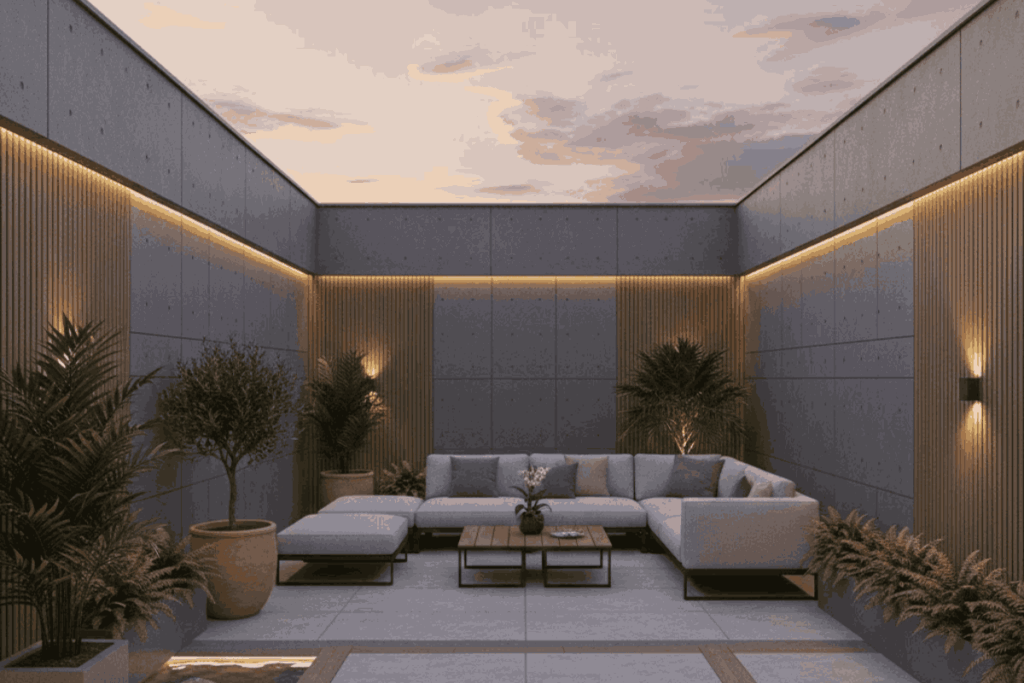 Rooftop-Inspired Backyard Design