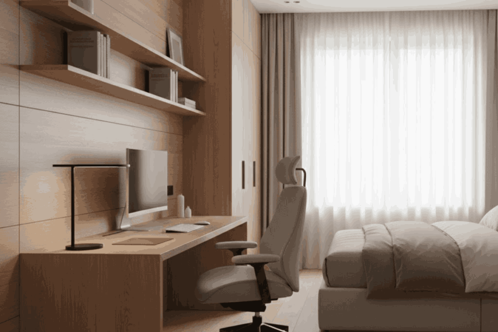 Workspace Ergonomis di Kamar Tidur